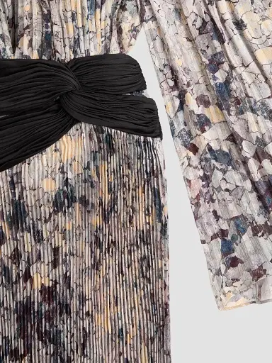Valentino Garavani Women's Long Dress with Pleats | Thumbnail 7