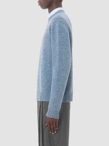 Valentino Garavani Men's Wool Sweater with Embroidered Butterfly Patch | Thumbnail 4 Valentino Garavani Men's Wool Sweater with Embroidered Butterfly Patch | Thumbnail 4