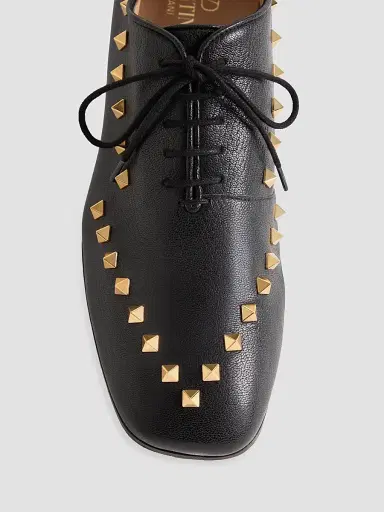 Valentino Garavani Men's Derby Rockstud in Kidskin | Thumbnail 5 Valentino Garavani Men's Derby Rockstud in Kidskin | Thumbnail 5