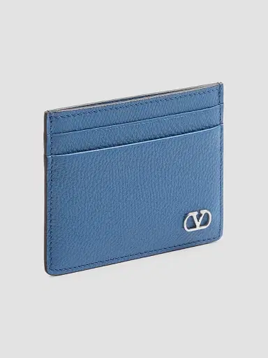 Valentino Garavani Men's VLogo Signature Cardholder in Grainy Calfskin | Thumbnail 4 Valentino Garavani Men's VLogo Signature Cardholder in Grainy Calfskin | Thumbnail 4