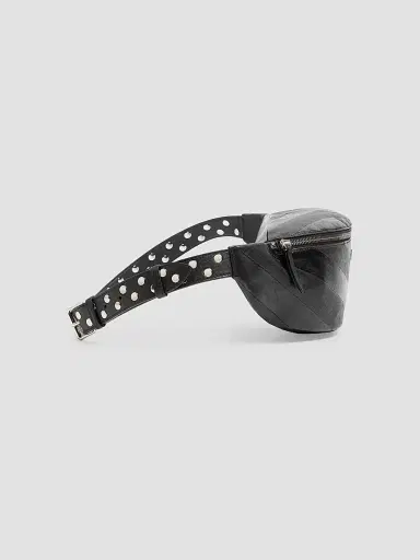 Valentino Garavani Men's Jean Waist Bag in Patchwork Nappa Leather with Chevron Pattern | Thumbnail 4 Valentino Garavani Men's Jean Waist Bag in Patchwork Nappa Leather with Chevron Pattern | Thumbnail 4