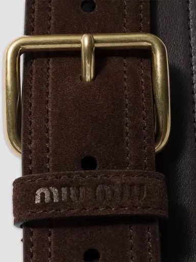 Miu Miu Women's Suede Belt | Thumbnail 2 Miu Miu Women's Suede Belt | Thumbnail 2