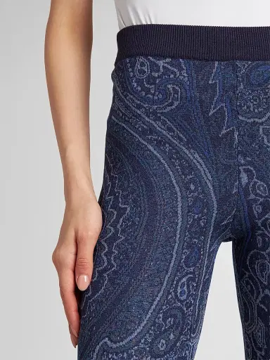 Etro Women's Paisley Knit Trousers | Thumbnail 5