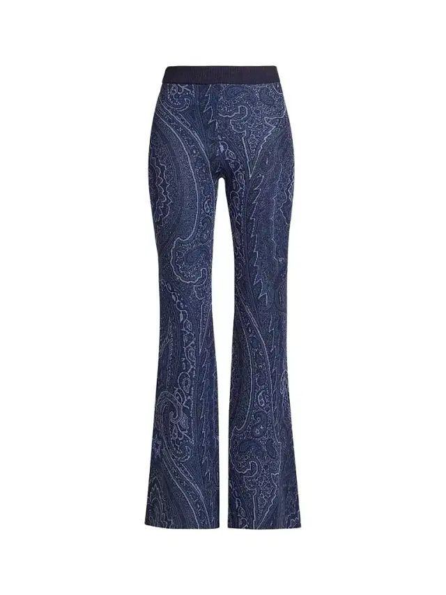 Etro Women's Paisley Knit Trousers