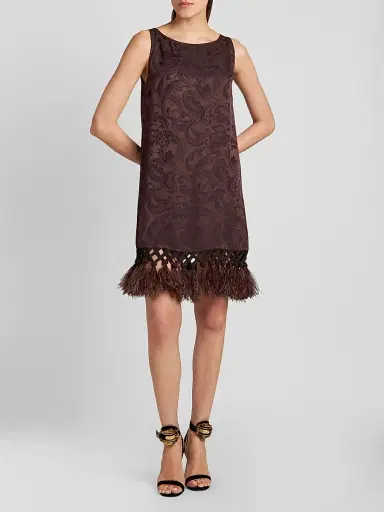 Etro Women's Paisley Tassel Mini Dress | Thumbnail 2 Etro Women's Paisley Tassel Mini Dress | Thumbnail 2