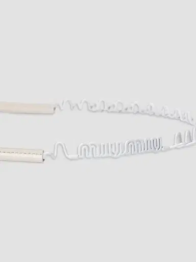 Miu Miu Women's Metal and Leather Headband | Thumbnail 3