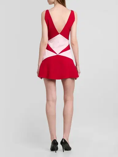 Versace Women's Two-Tone Prism Mini Dress | Thumbnail 3 Versace Women's Two-Tone Prism Mini Dress | Thumbnail 3