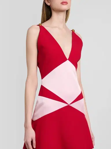 Versace Women's Two-Tone Prism Mini Dress | Thumbnail 5 Versace Women's Two-Tone Prism Mini Dress | Thumbnail 5