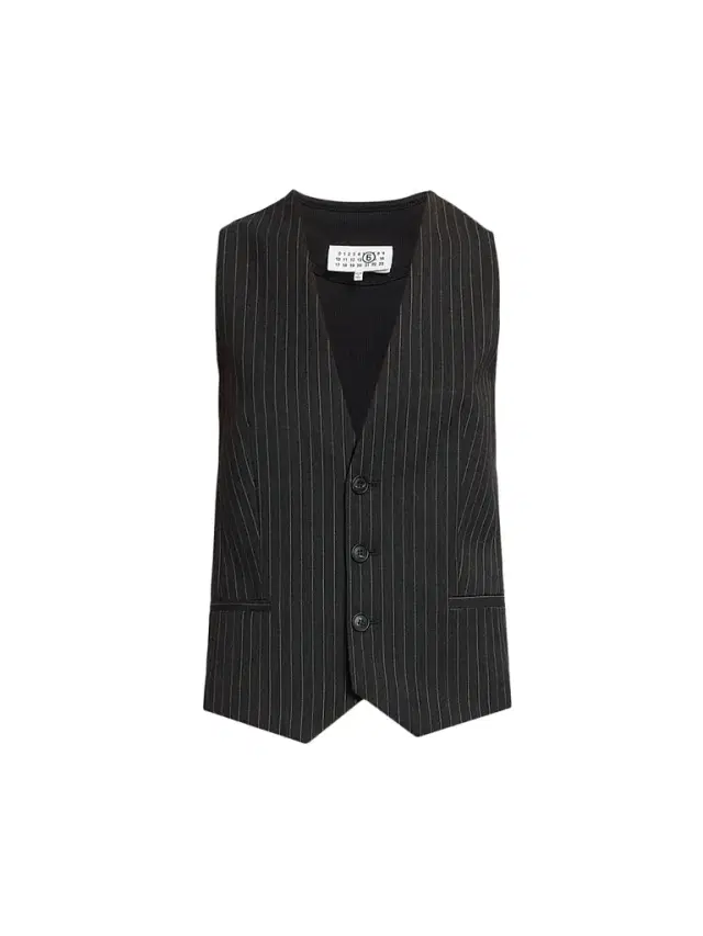 MM6 Maison Martin Margiela Women's Pinstripe Three-Button Vest