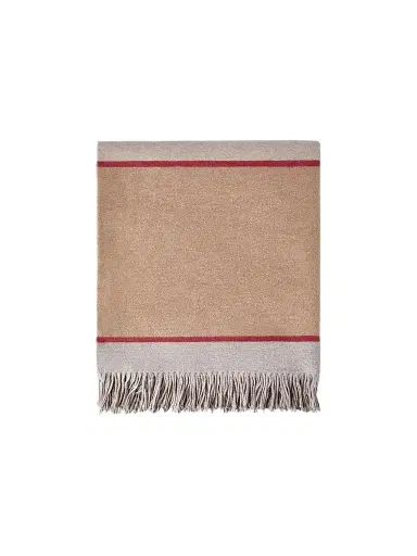 Brunello Cucinelli Silk Color Block Throw | Thumbnail 1 Brunello Cucinelli Silk Color Block Throw | Thumbnail 1