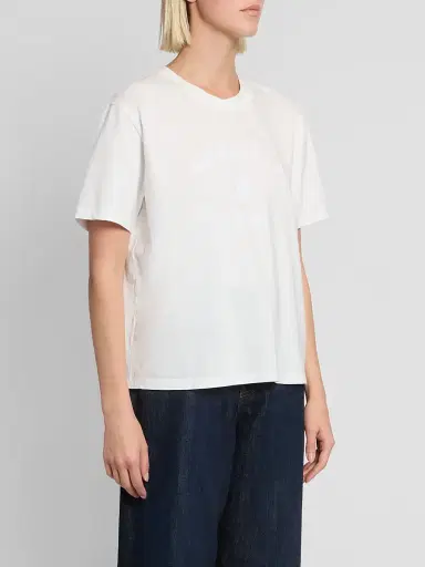 MM6 Maison Martin Margiela Women's Boxy Cotton T-Shirt | Thumbnail 4 MM6 Maison Martin Margiela Women's Boxy Cotton T-Shirt | Thumbnail 4