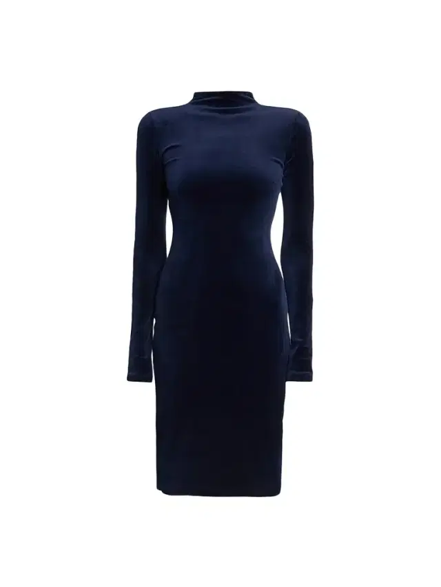 MM6 Maison Martin Margiela Women's Jersey Mock Turtleneck Knee-Length Dress