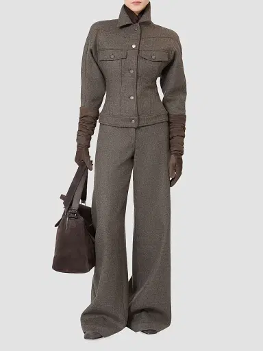 Max Mara Women's Felted Wool Trucker Jacket | Thumbnail 2