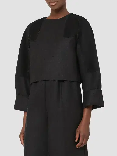 Max Mara Women's Wool Flannel Blouse | Thumbnail 3 Max Mara Women's Wool Flannel Blouse | Thumbnail 3