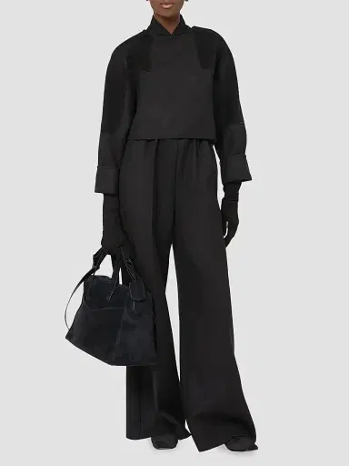 Max Mara Women's Wool Flannel Wide Leg Trousers | Thumbnail 2 Max Mara Women's Wool Flannel Wide Leg Trousers | Thumbnail 2