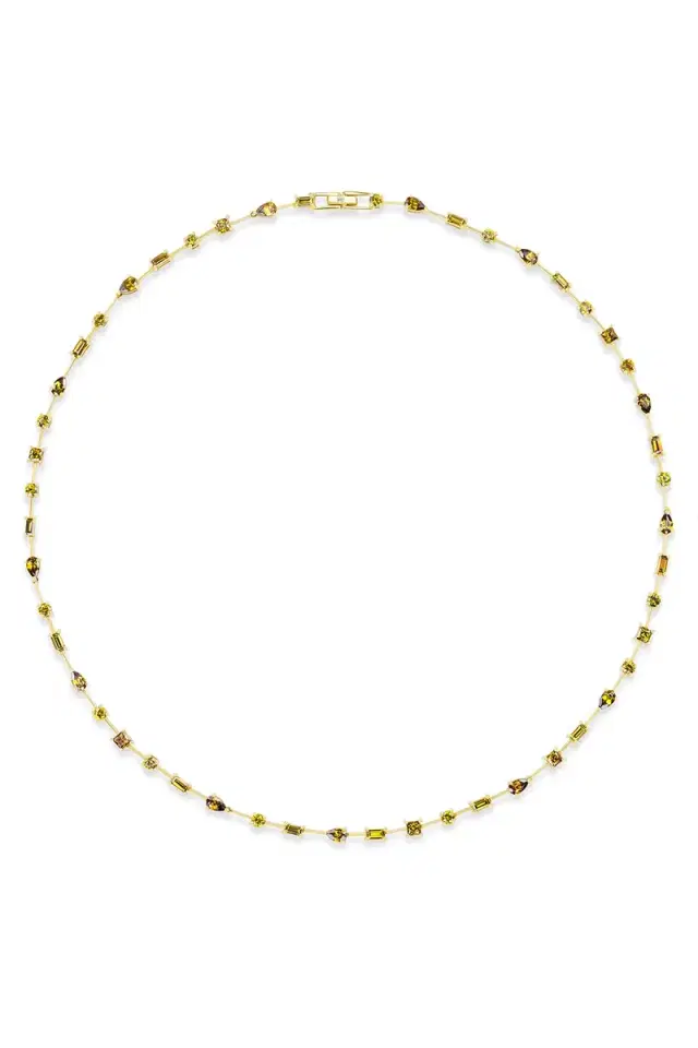 MEREDITH YOUNG Garnet Mossy Way Line Necklace