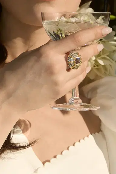 MEREDITH YOUNG Sapphire Mossy Way Ring | Thumbnail 3