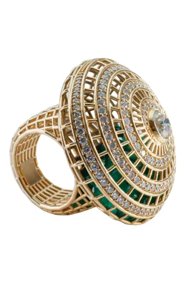 SARA KATHERINE JACOBSON Diamond Mushroom Cagey Ring | Thumbnail 3 SARA KATHERINE JACOBSON Diamond Mushroom Cagey Ring | Thumbnail 3