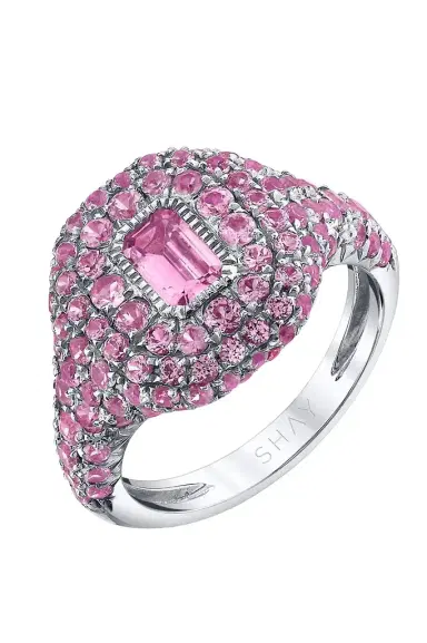 SHAY JEWELRY Pink Sapphire Pinky Ring | Thumbnail 1