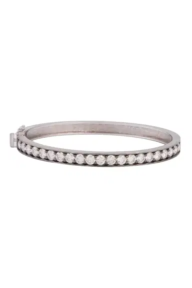 Sylva & Cie Diamond Eleni Bangle Bracelet | Thumbnail 1 Sylva & Cie Diamond Eleni Bangle Bracelet | Thumbnail 1