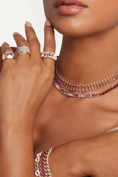 SHAY JEWELRY Pink Sapphire Diamond Champion Ring | Thumbnail 2 SHAY JEWELRY Pink Sapphire Diamond Champion Ring | Thumbnail 2