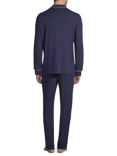 Eberjey Men's William 2-Piece Piped Pajama Set | Thumbnail 5