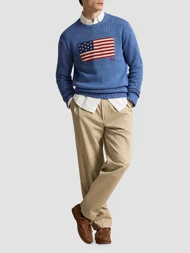 Polo Ralph Lauren Men's The Iconic Flag Sweater | Thumbnail 2 Polo Ralph Lauren Men's The Iconic Flag Sweater | Thumbnail 2