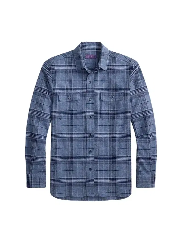 Ralph Lauren Purple Label Men's Blanket Plaid Cotton-Flannel Shirt