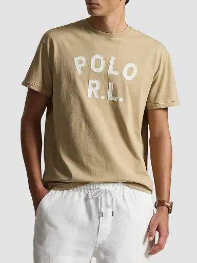 Polo Ralph Lauren Men's Logo-Print Cotton Crewneck T-Shirt | Thumbnail 4