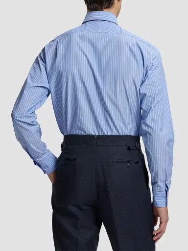 Ralph Lauren Purple Label Men's Aston Striped Cotton Dress Shirt | Thumbnail 3