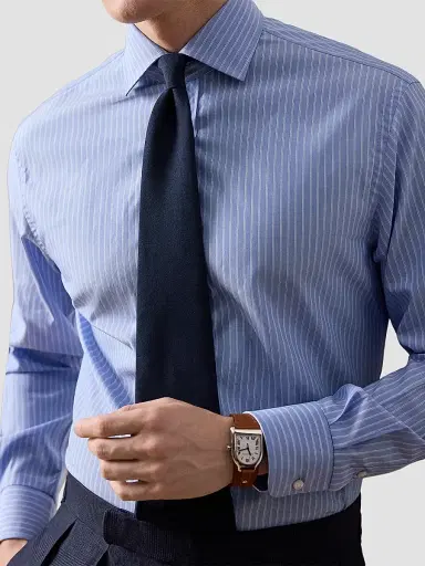 Ralph Lauren Purple Label Men's Aston Striped Cotton Dress Shirt | Thumbnail 9