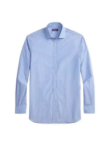 Ralph Lauren Purple Label Men's Aston Striped Cotton Dress Shirt | Thumbnail 1