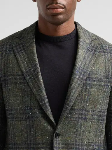Sartorio Napoli Men's Glen Check Donegal-Effect Wool Sport Coat | Thumbnail 5 Sartorio Napoli Men's Glen Check Donegal-Effect Wool Sport Coat | Thumbnail 5