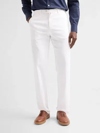 Kiton Men's Extended-Tab Flat-Front Trousers | Thumbnail 4