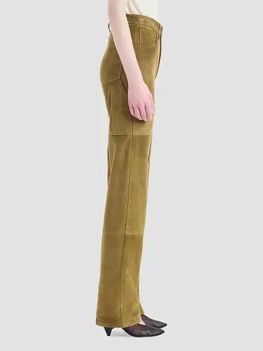 Altuzarra Women's Mills Suede Straight Pants | Thumbnail 4 Altuzarra Women's Mills Suede Straight Pants | Thumbnail 4