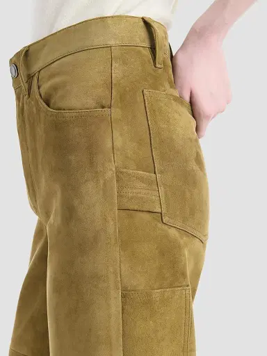Altuzarra Women's Mills Suede Straight Pants | Thumbnail 5 Altuzarra Women's Mills Suede Straight Pants | Thumbnail 5