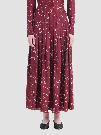 Altuzarra Women's Monti Printed Pleated Maxi Skirt | Thumbnail 2 Altuzarra Women's Monti Printed Pleated Maxi Skirt | Thumbnail 2