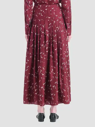 Altuzarra Women's Monti Printed Pleated Maxi Skirt | Thumbnail 3 Altuzarra Women's Monti Printed Pleated Maxi Skirt | Thumbnail 3