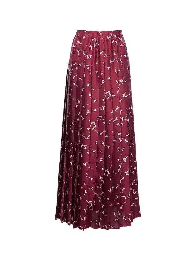 Altuzarra Women's Monti Printed Pleated Maxi Skirt