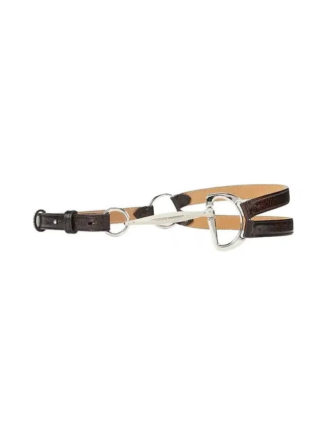 Women's Bombé Leather Skinny Belt