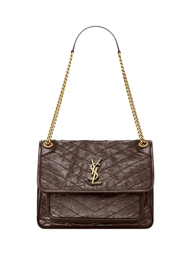 Saint Laurent Women's Niki Medium Shoulder Bag in Vintage Leather