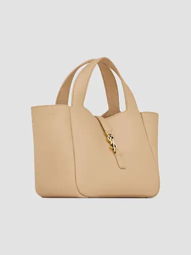 Saint Laurent Women's Le 5 à 7 Baby Bea Top Handle Bag in Grained Leather | Thumbnail 6