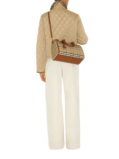 Burberry Women's Medium Check Bowling Bag | Thumbnail 3 Burberry Women's Medium Check Bowling Bag | Thumbnail 3