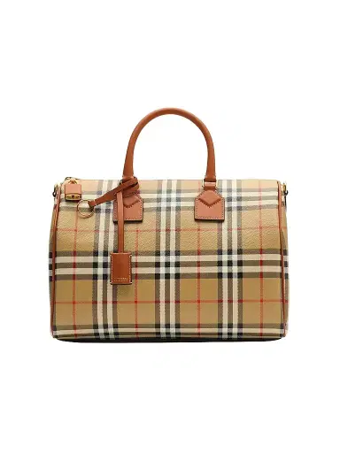 Burberry Women's Medium Check Bowling Bag | Thumbnail 1 Burberry Women's Medium Check Bowling Bag | Thumbnail 1
