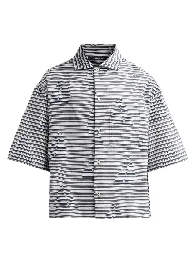 Jacquemus Men's Printed Cotton Short-Sleeve Shirt