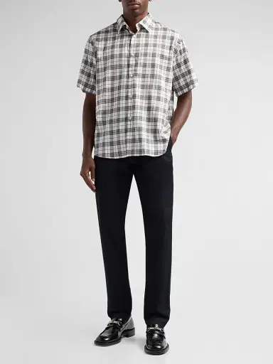 Burberry Men's Radmar Checked Cotton Shirt | Thumbnail 2 Burberry Men's Radmar Checked Cotton Shirt | Thumbnail 2