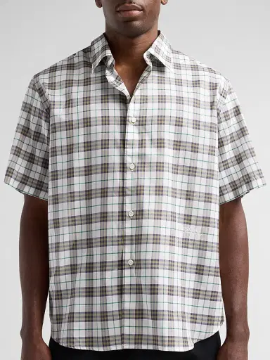 Burberry Men's Radmar Checked Cotton Shirt | Thumbnail 5 Burberry Men's Radmar Checked Cotton Shirt | Thumbnail 5