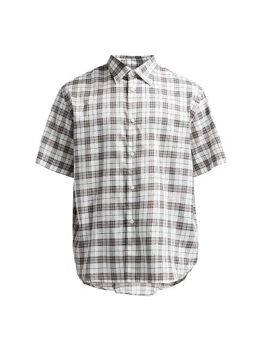 Burberry Men's Radmar Checked Cotton Shirt | Thumbnail 1 Burberry Men's Radmar Checked Cotton Shirt | Thumbnail 1