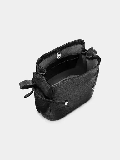 TOTEME Women's Belted Grained-Leather Bucket Bag | Thumbnail 5