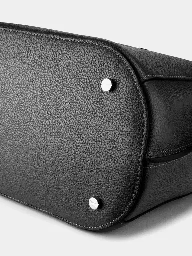 TOTEME Women's Belted Grained-Leather Bucket Bag | Thumbnail 7